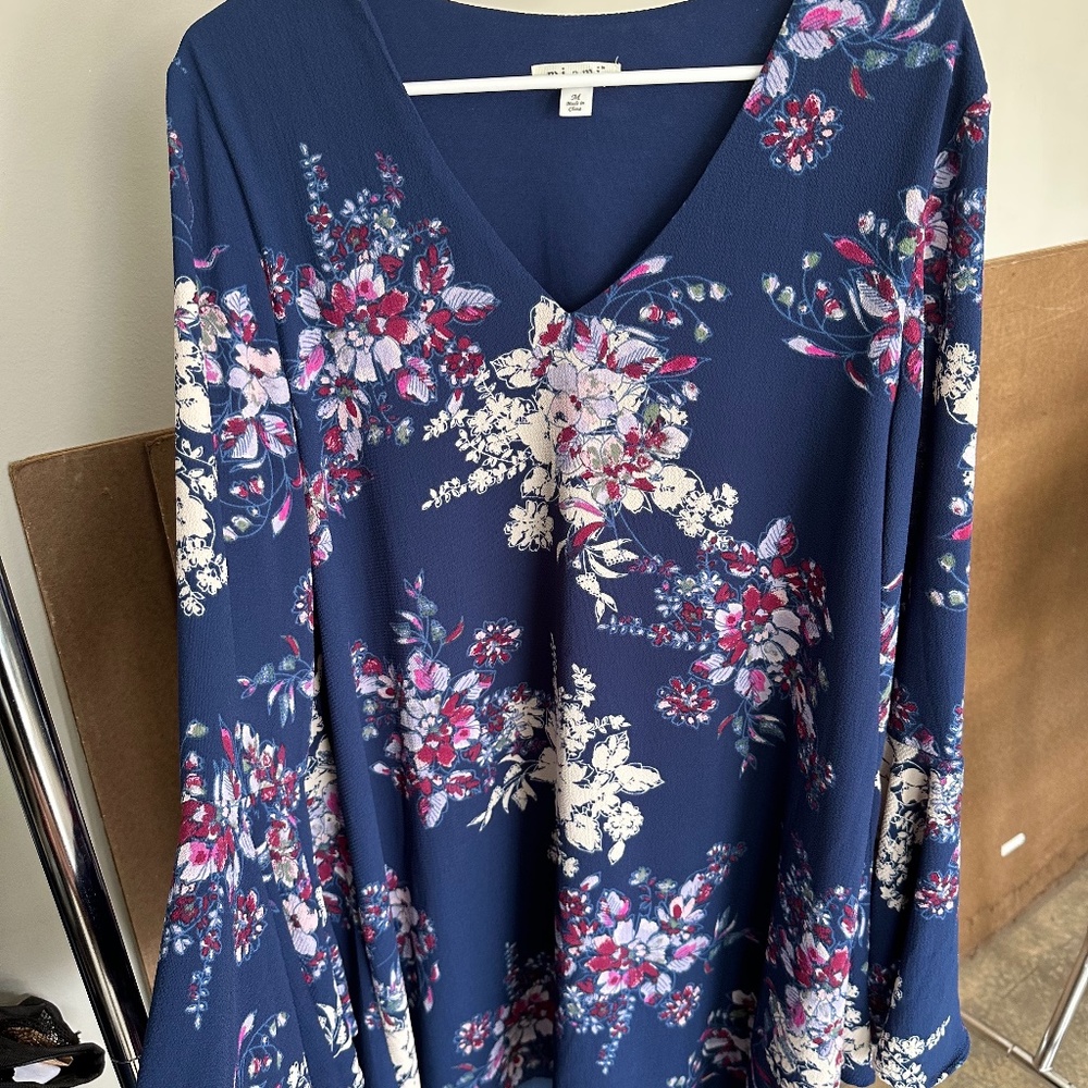 Miami Floral Long Sleeve Dress
